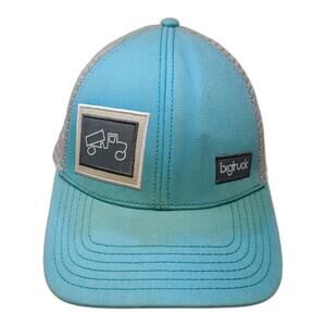Bigtruck Snapback Trucker Hat Blue One Size Adjustable Mesh Back 6 Panel